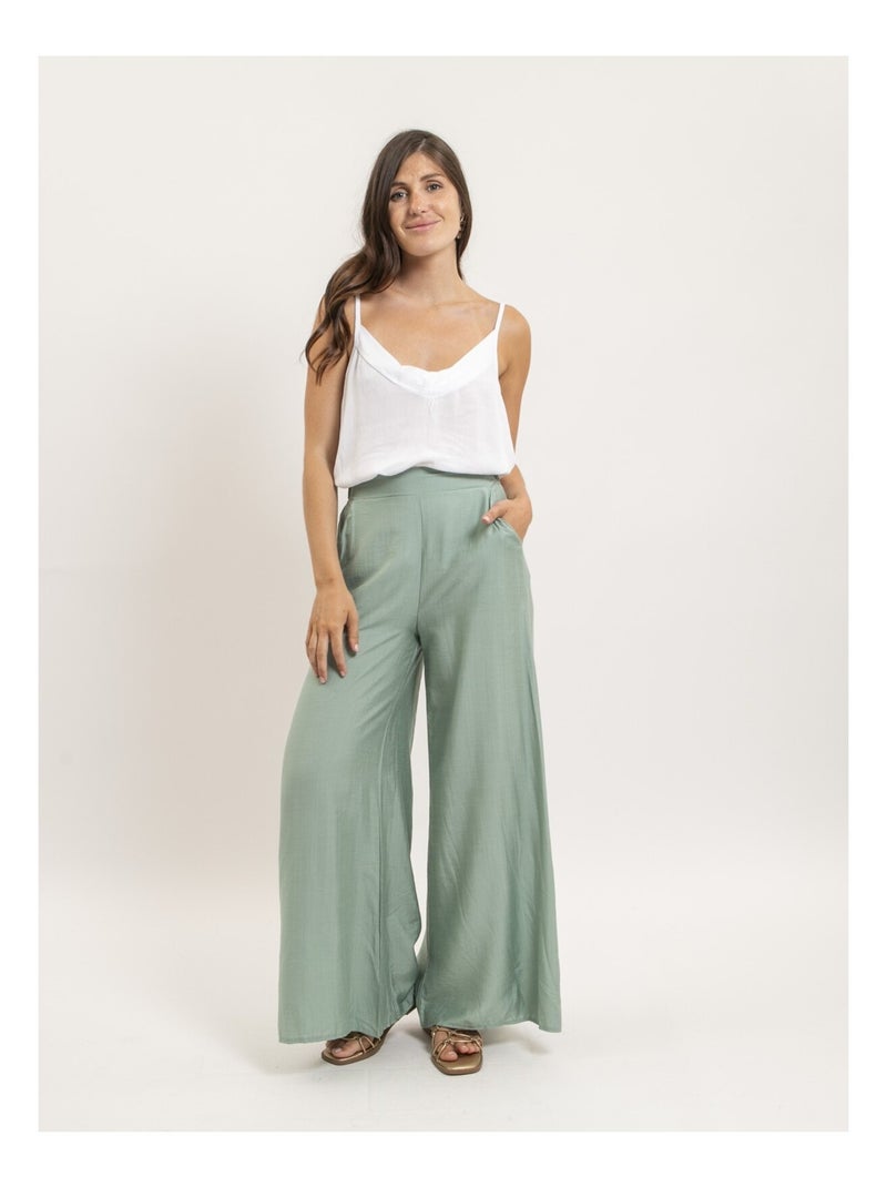 Pantalone fluido EPENE Verde pistacchio - Kiabi