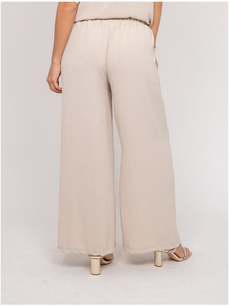 Pantalone fluido ERELL Beige - Kiabi