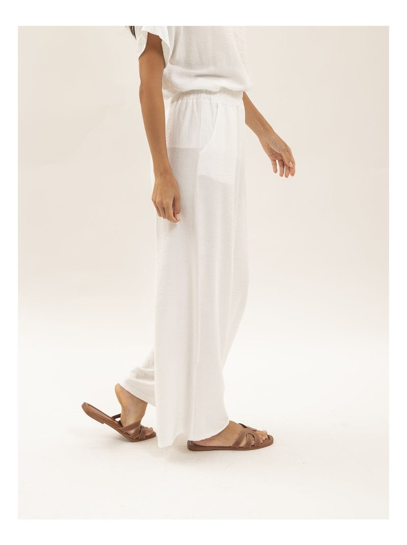 Pantalone fluido ETALIA Bianco - Kiabi