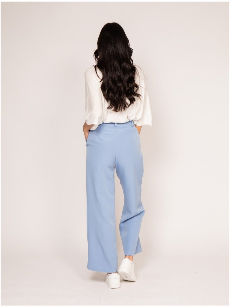 Pantalone fluido EVAN Blu cielo - Kiabi