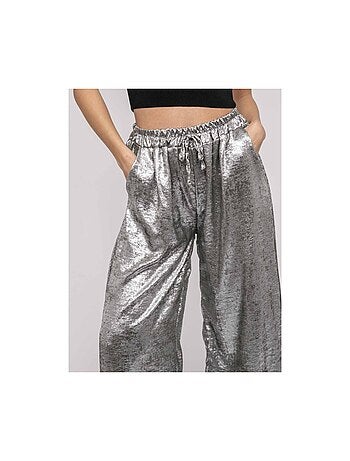 Pantalone fluido metallizzato EDWINA