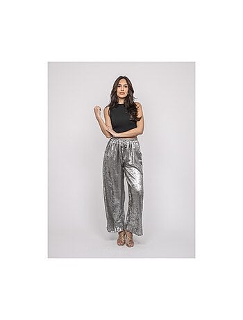 Pantalone fluido metallizzato EDWINA