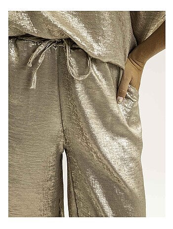 Pantalone fluido metallizzato EDWINA