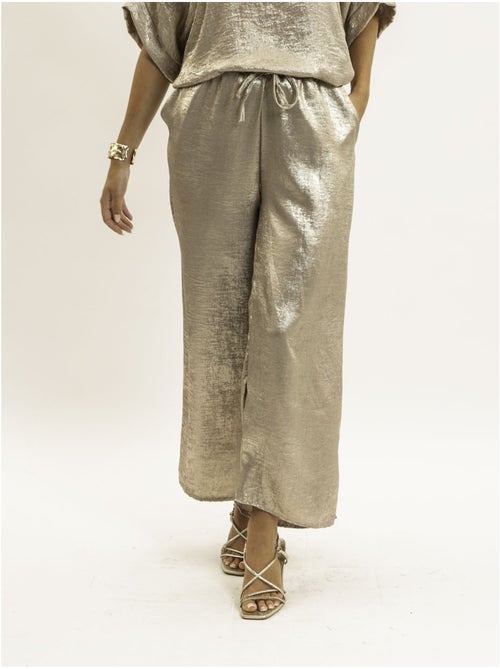 Pantalone fluido metallizzato EDWINA - Kiabi