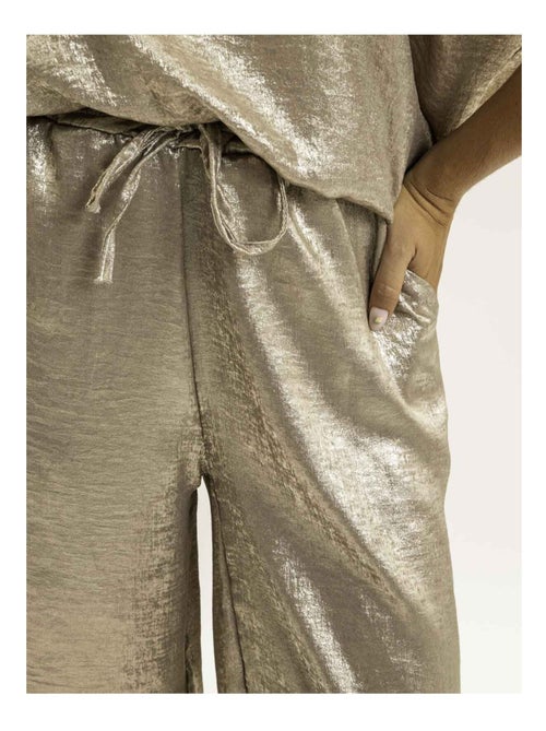 Pantalone fluido metallizzato EDWINA - Kiabi