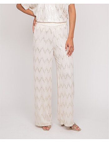 Pantalone fluido texturizzato EMANTINE