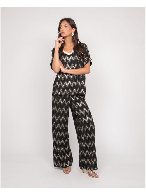 Pantalone fluido texturizzato EMANTINE - Kiabi