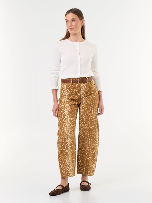 Pantalone in denim a fantasia - Kiabi