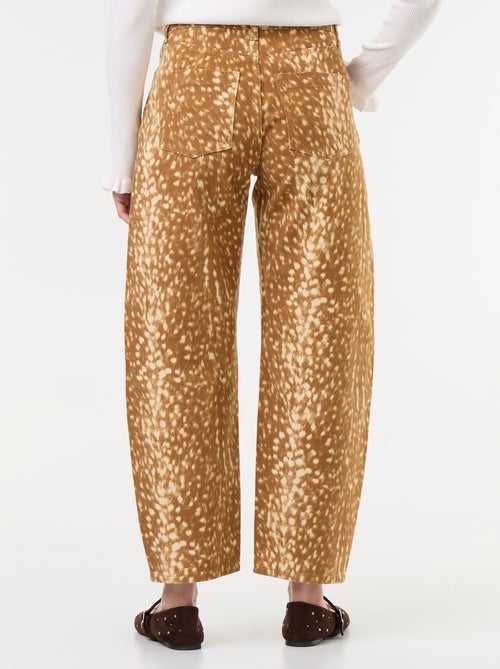 Pantalone in denim a fantasia - Kiabi