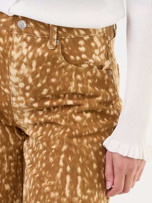 Pantalone in denim a fantasia - Kiabi