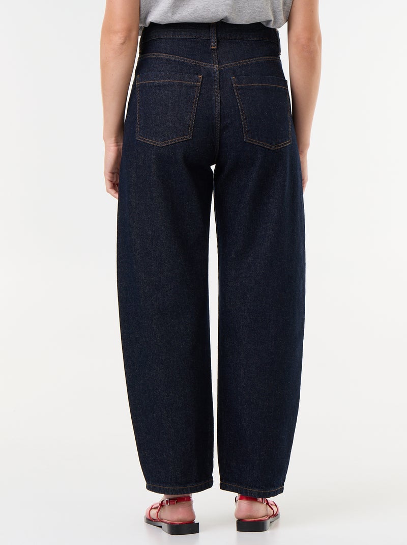 Pantalone in denim a forma barrel ampia Blu - Kiabi