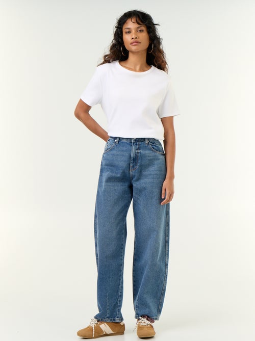 Pantalone in denim a forma barrel ampia - Kiabi