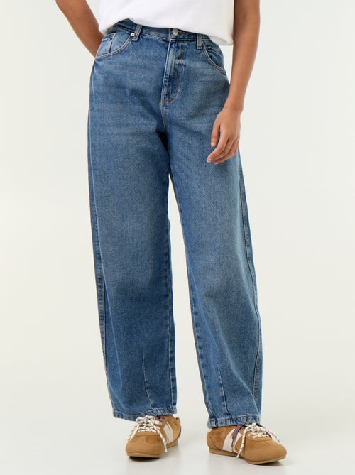 Pantalone in denim a forma barrel ampia - Kiabi