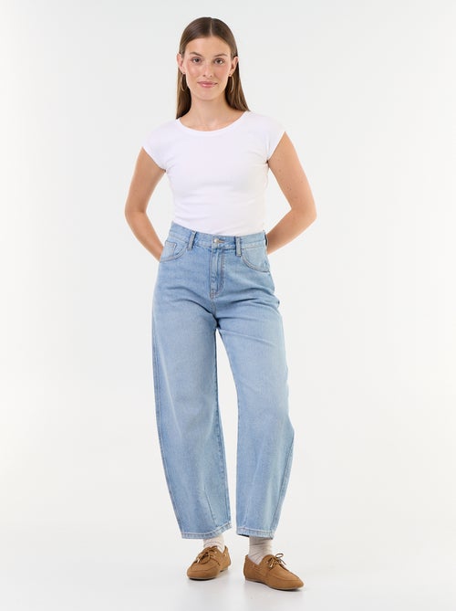 Pantalone in denim a forma barrel ampia - Kiabi