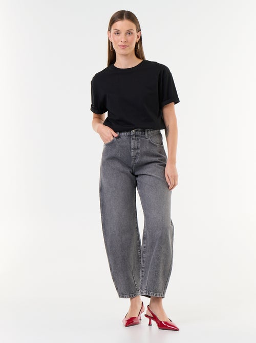 Pantalone in denim a forma barrel ampia - Kiabi