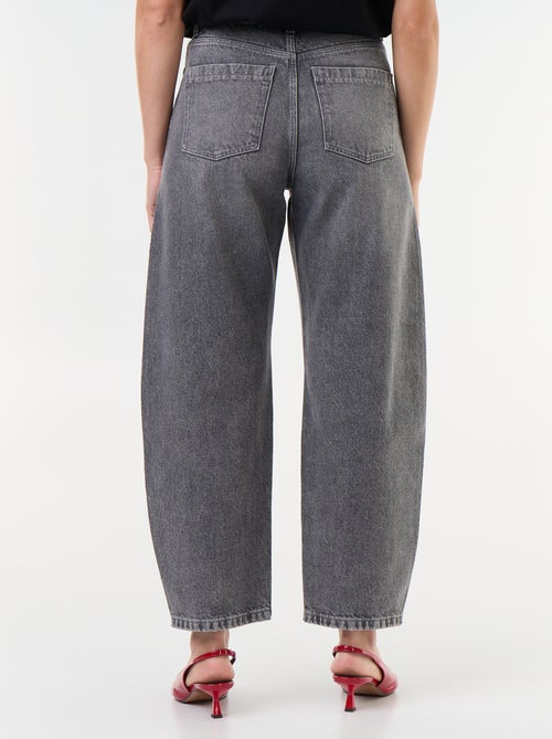 Pantalone in denim a forma barrel ampia - Kiabi