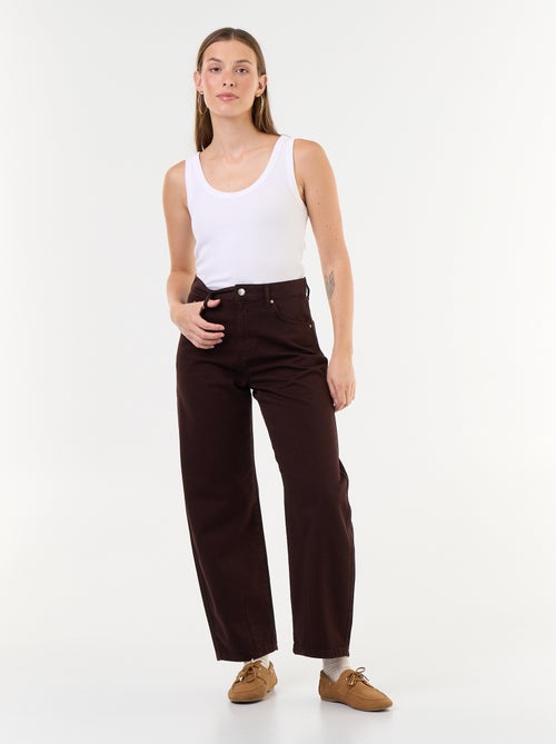 Pantalone in denim a forma barrel ampia - Kiabi