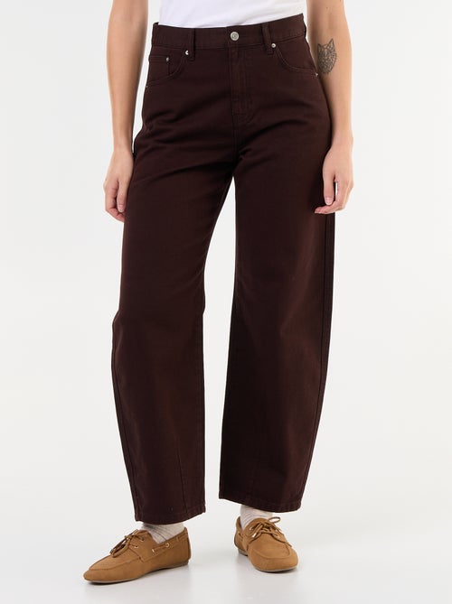 Pantalone in denim a forma barrel ampia - Kiabi