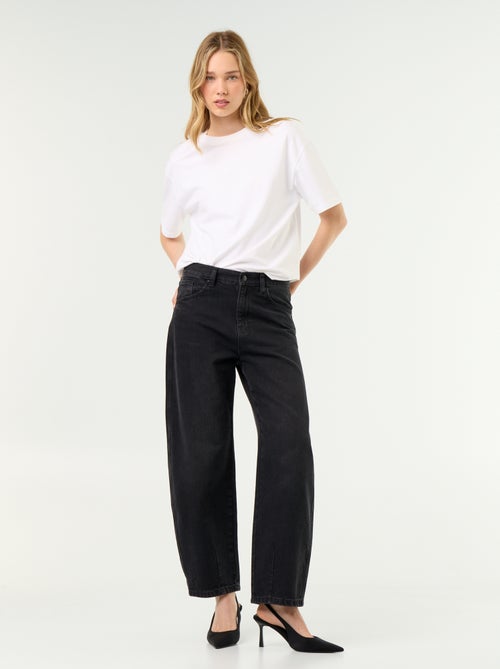 Pantalone in denim a forma barrel ampia - Kiabi