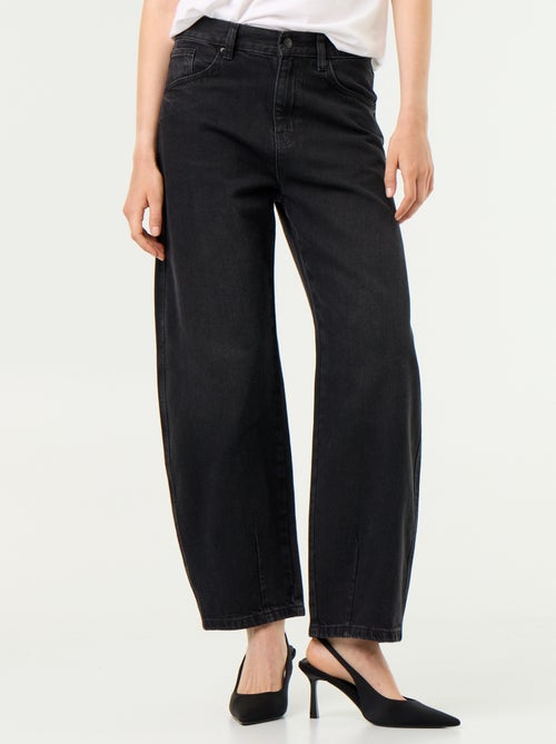 Pantalone in denim a forma barrel ampia - Kiabi