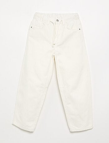 Pantalone in denim a gamba larga