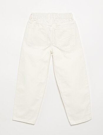 Pantalone in denim a gamba larga