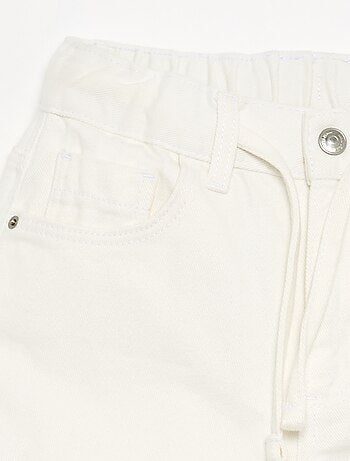 Pantalone in denim a gamba larga