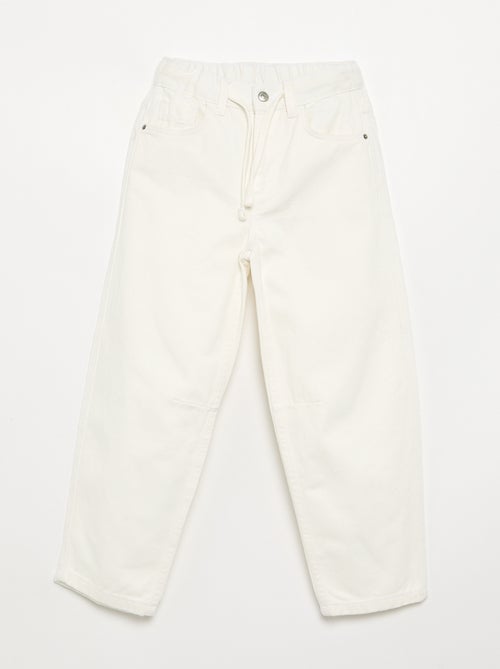 Pantalone in denim a gamba larga - Kiabi