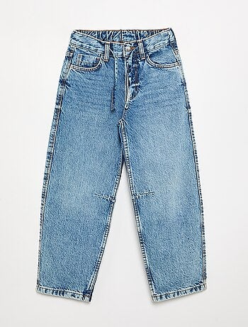Pantalone in denim a gamba larga
