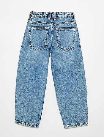 Pantalone in denim a gamba larga