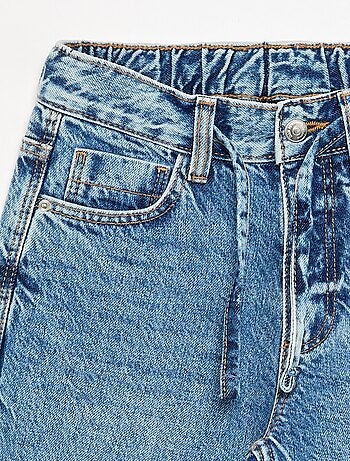 Pantalone in denim a gamba larga