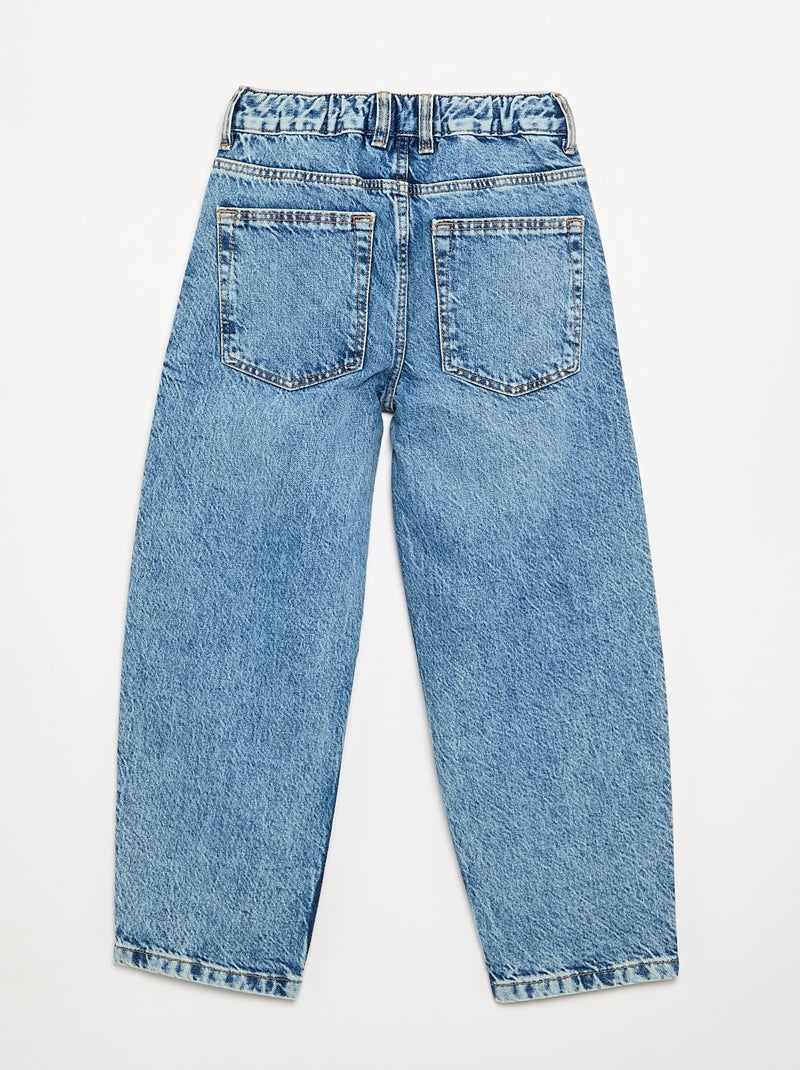 Pantalone in denim a gamba larga Blu - Kiabi
