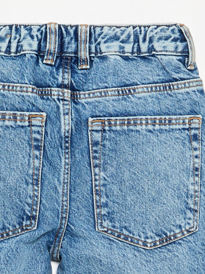 Pantalone in denim a gamba larga Blu - Kiabi