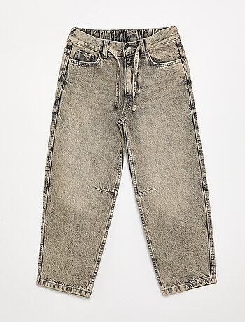 Pantalone in denim a gamba larga