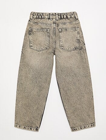 Pantalone in denim a gamba larga