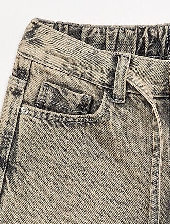 Pantalone in denim a gamba larga