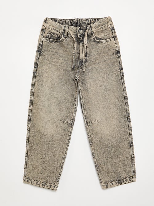 Pantalone in denim a gamba larga - Kiabi Pantalone in denim a gamba larga - Kiabi