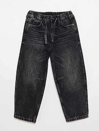 Pantalone in denim a gamba larga