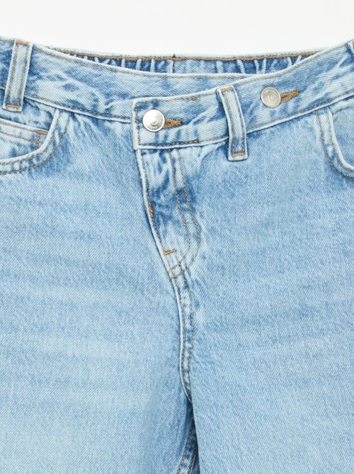 Pantalone in denim con abbottonatura asimmetrica - Kiabi