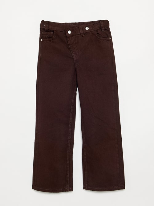 Pantalone in denim con abbottonatura asimmetrica - Kiabi