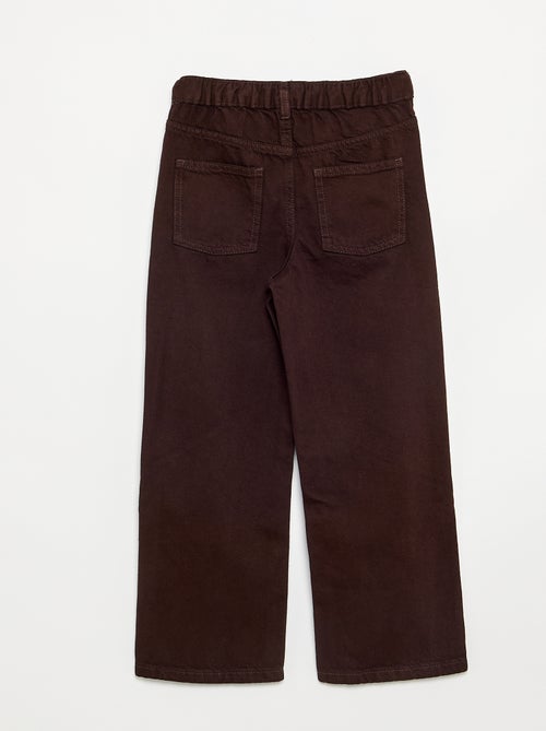 Pantalone in denim con abbottonatura asimmetrica - Kiabi