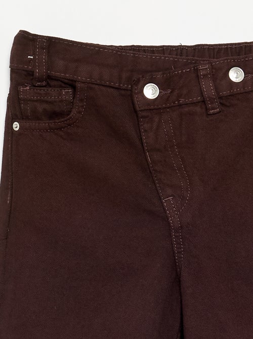 Pantalone in denim con abbottonatura asimmetrica - Kiabi