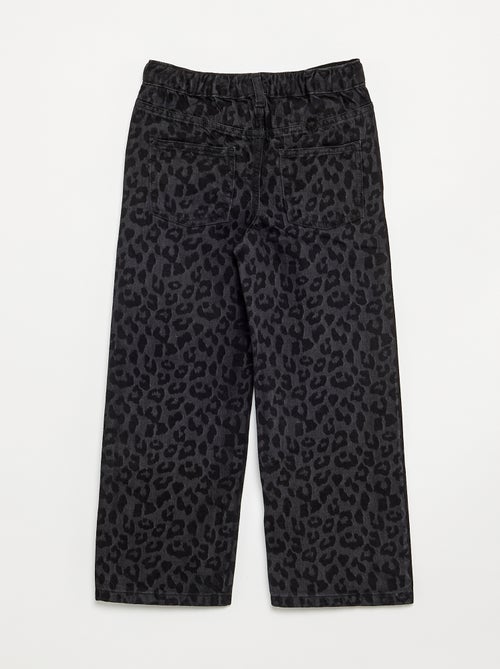 Pantalone in denim con abbottonatura asimmetrica - Kiabi