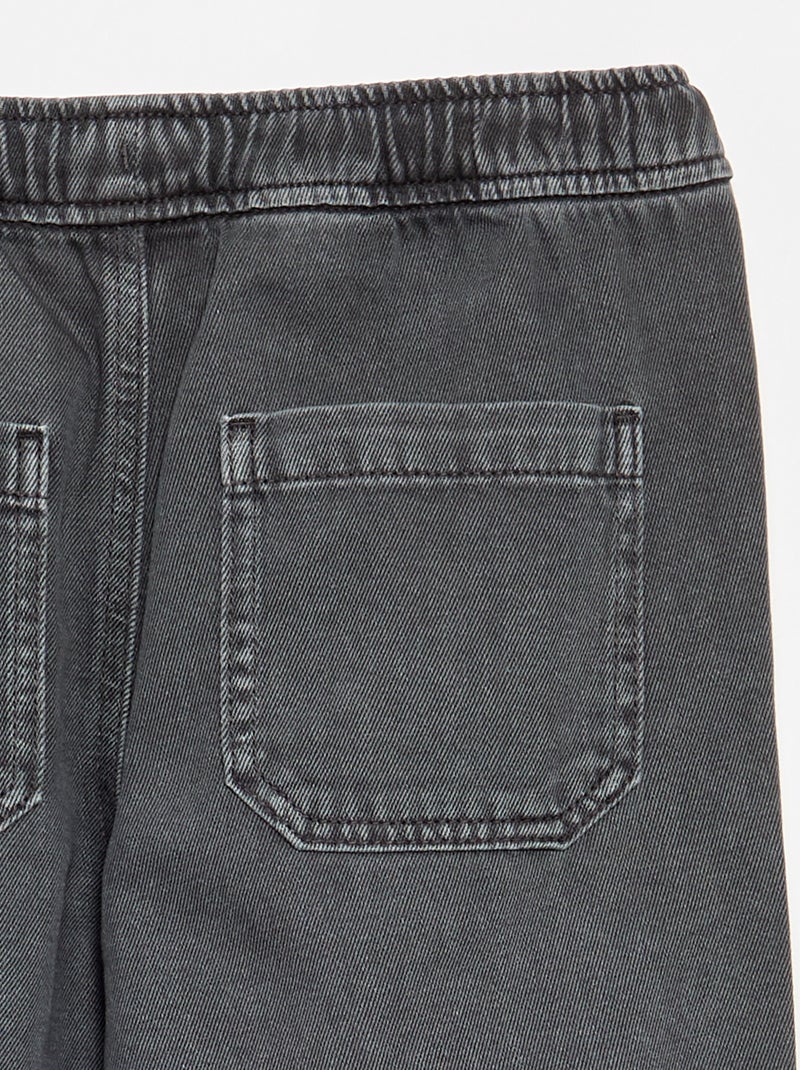 Pantalone in denim con vita elasticizzata - vestibilità comoda Grigio - Kiabi