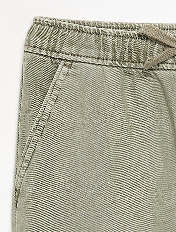 Pantalone in denim con vita elasticizzata