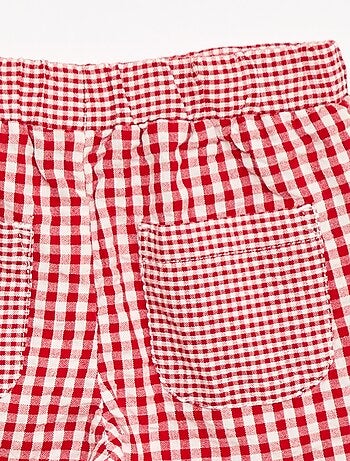 Pantalone in maglia a costine con vita elasticizzata