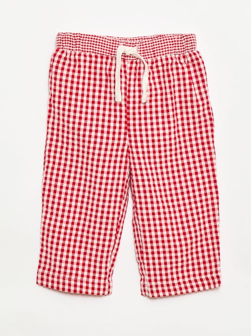 Pantalone in maglia a costine con vita elasticizzata - Kiabi