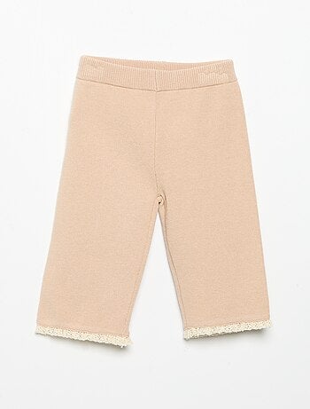 Pantalone in maglia a tinta unita