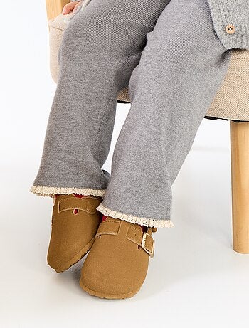 Pantalone in maglia a tinta unita