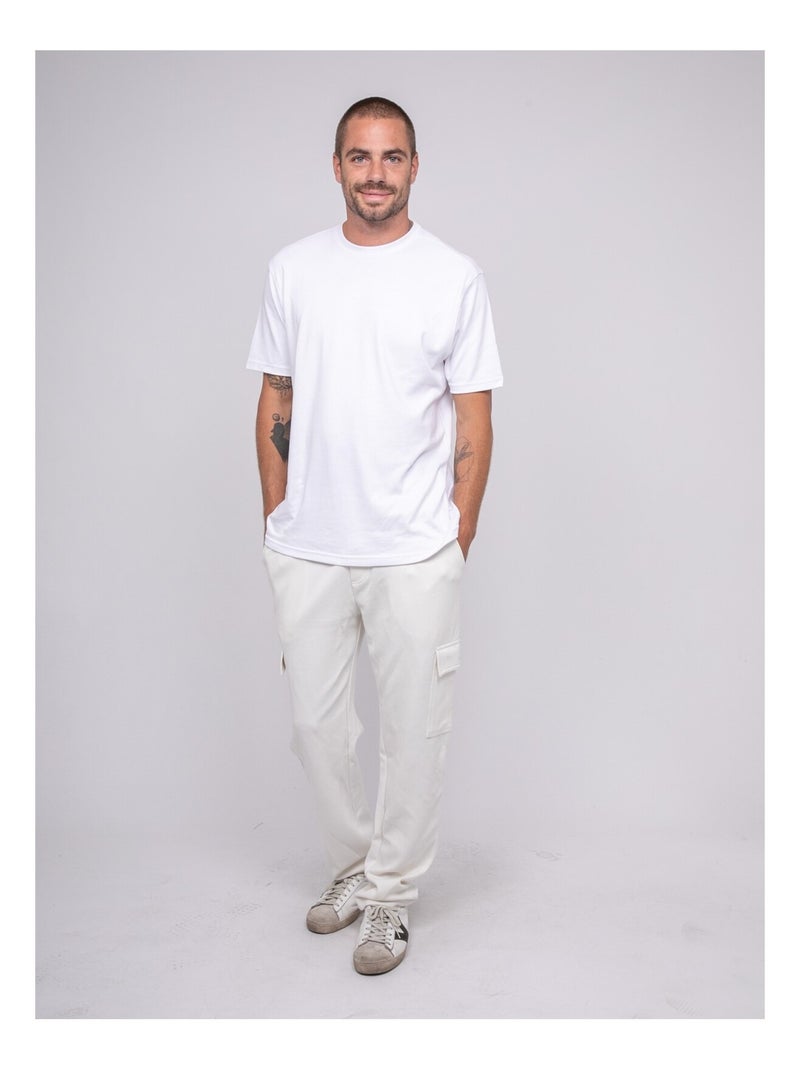 Pantalone in maglia cargo VALDO Ecru - Kiabi